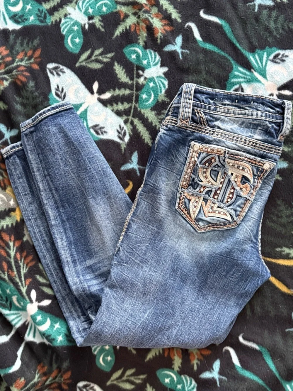 Rock revival Easy Ankle Skinny Jeans Size 29 - Picture 5 of 8